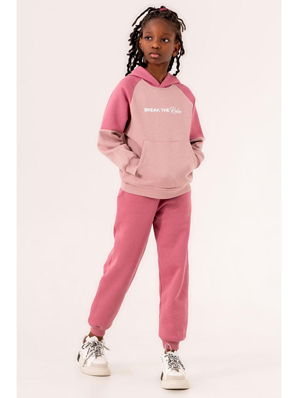 Mürdüm Vişne Break The Rules Baskılı 5-9 Yaş Takım - 3555-1