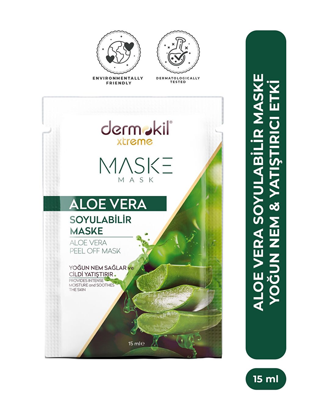 Soyulabilir Aloe Vera Jel Yüz Maskesi 15 ml x 5 Adet-1