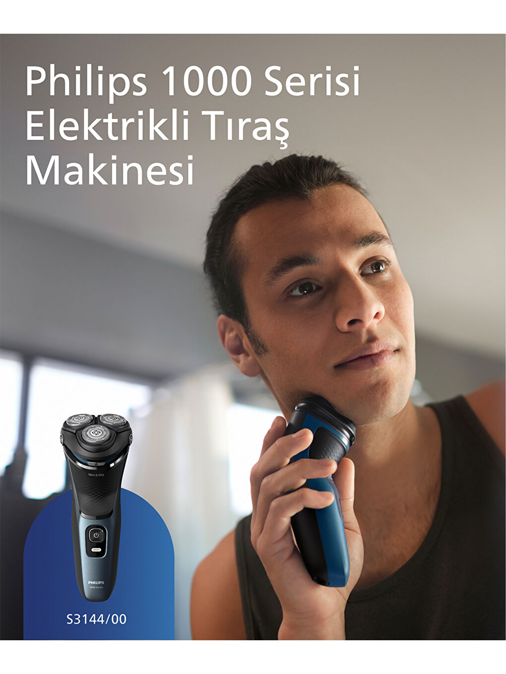 Philips Mavi 1000 Serisi Elektrikli Tıraş Makinesi - S1134/00 - 1