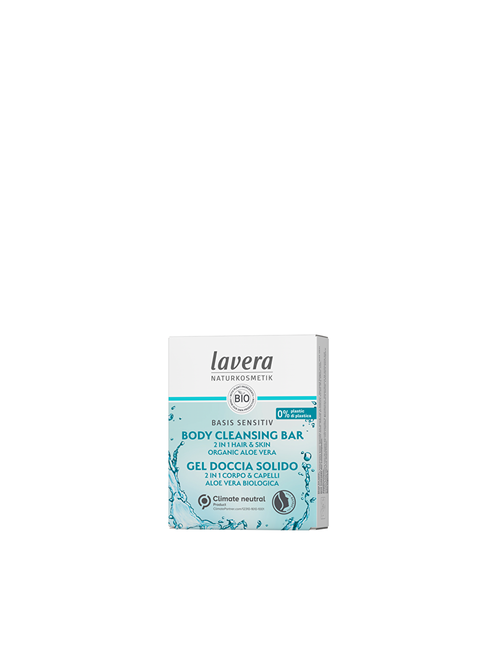 lavera Renksiz Organic Body Cleansing Saç ve Vücut için Katı Şampuan 50g