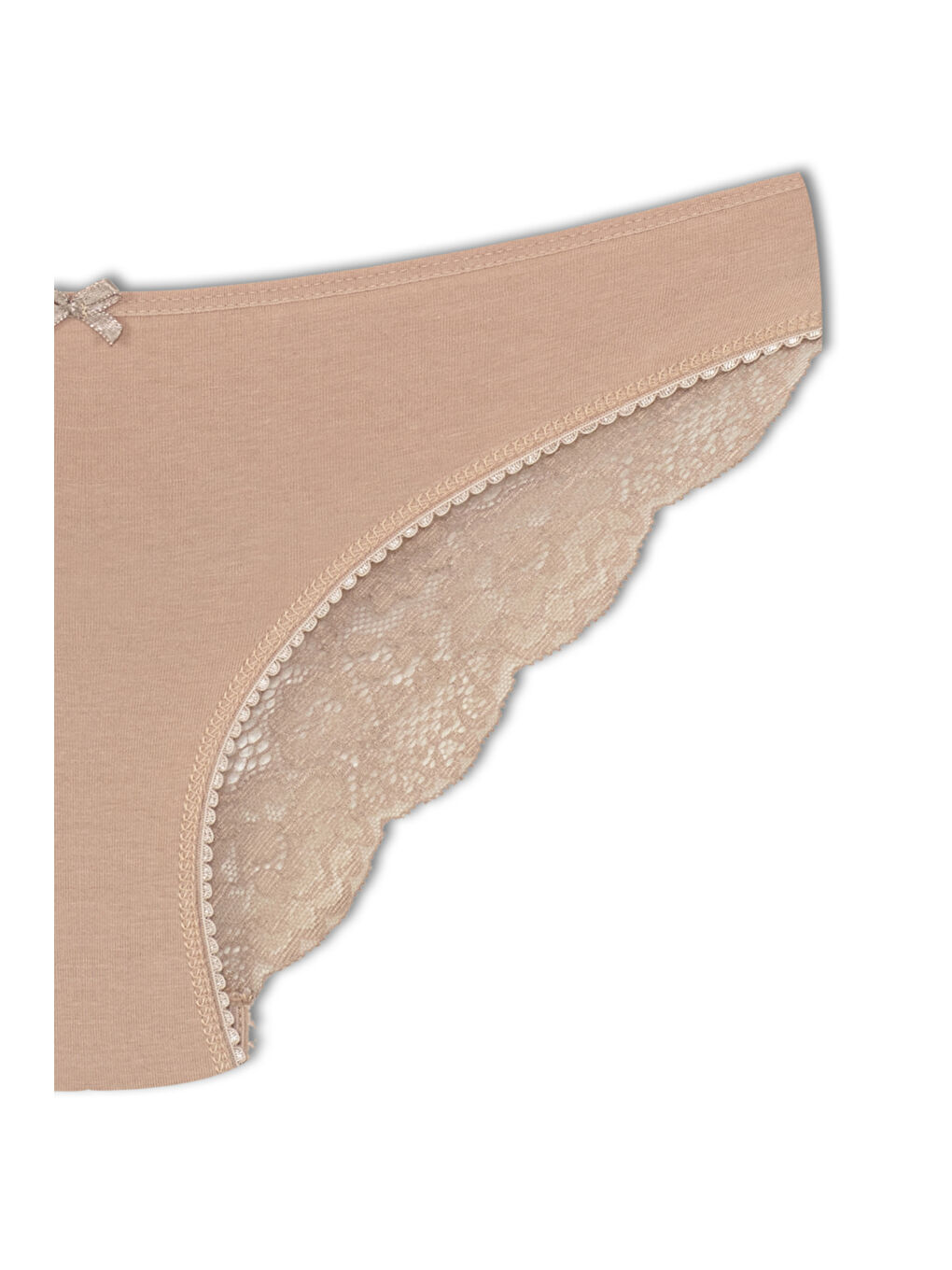 Lacivert Pamuklu Arkası Yarım Dantel Slip Kadın Külot 3'lü-8