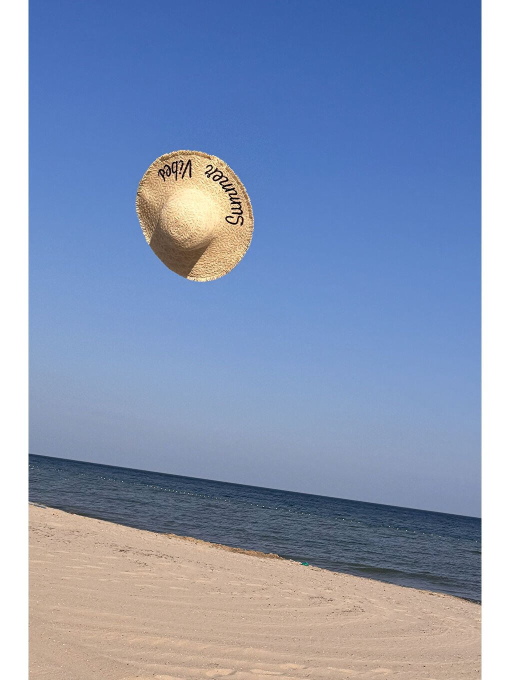 Kahverengi Kenarları Püsküllü Nakış Detaylı Hasır Şapka Plaj Şapkası RŞ-2112 Camel02-3