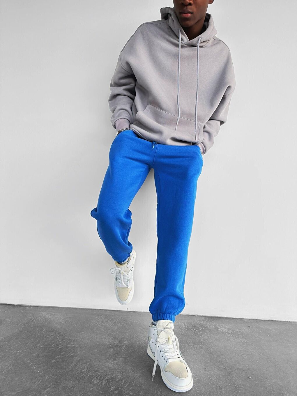 Erkek Basic Jogger Pantolon Mavi