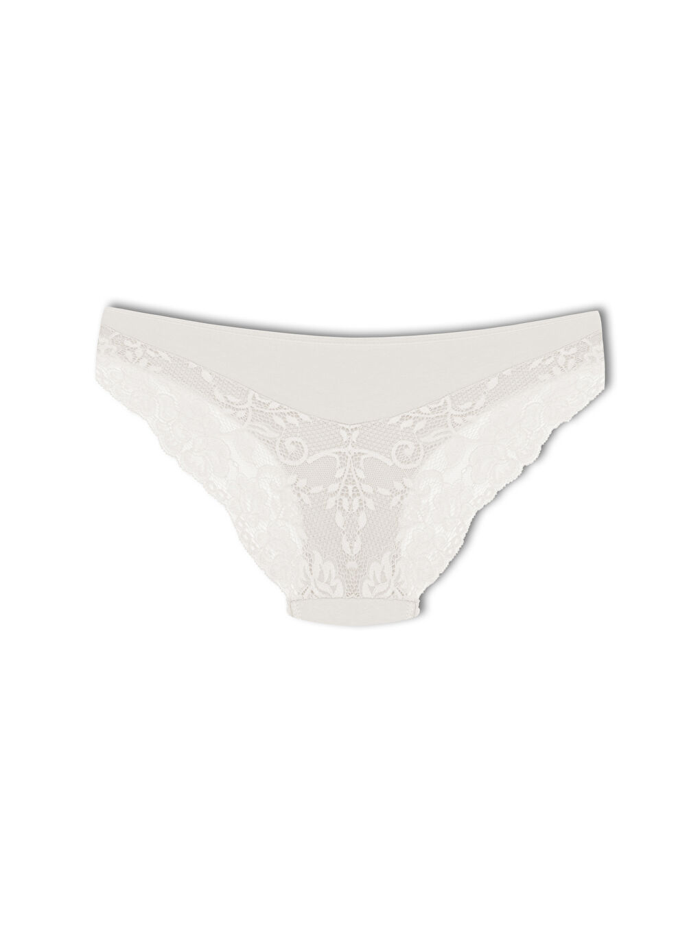 Karışık Pamuklu Arkası Yarım Dantel Slip Kadın Külot 7li-9