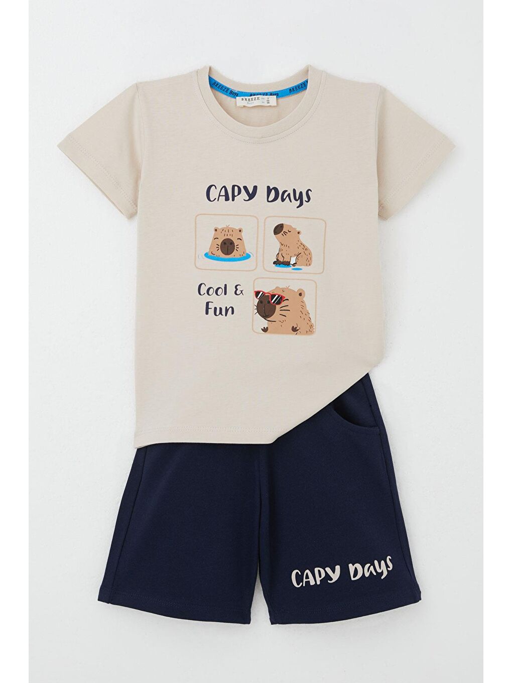 Bej Desenli Tek Kişilik Pike 160x220 cm