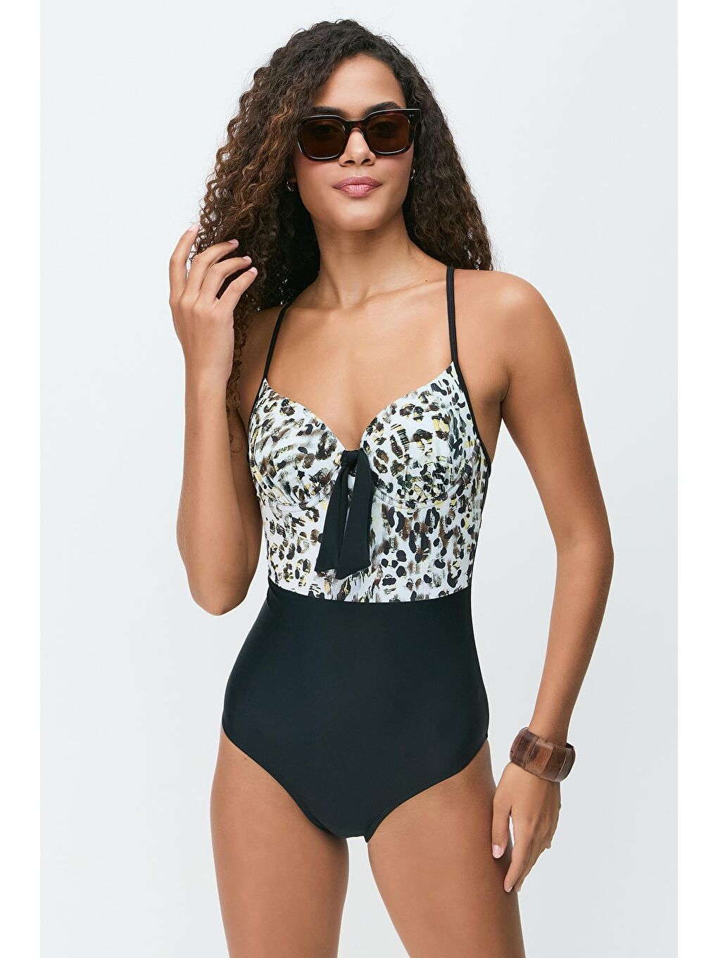 Kaplı Mayo 7769 Siyah/Bej-1