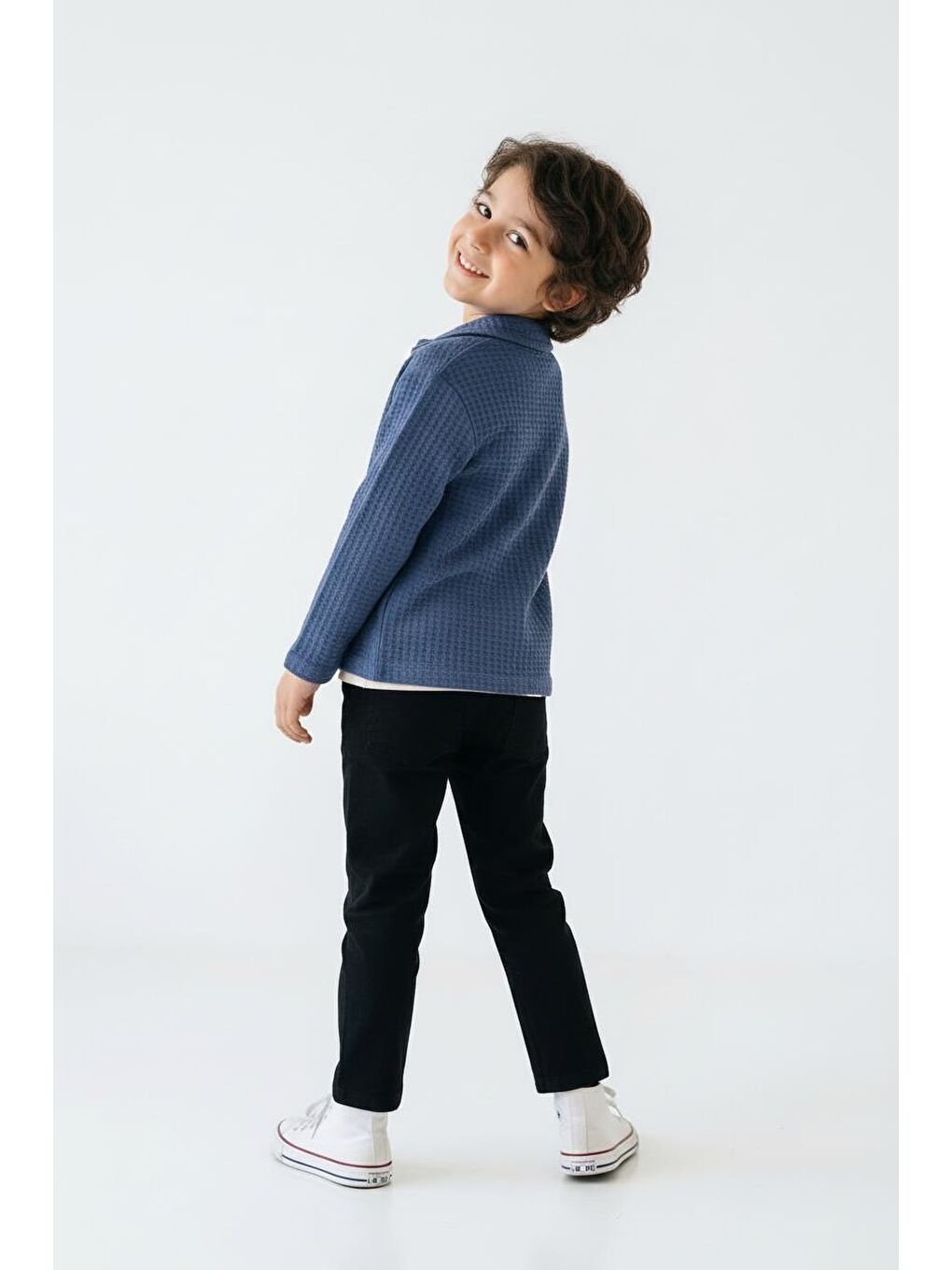 İndigo Hırkalı Pantolon Tişört 3lü Takım-2