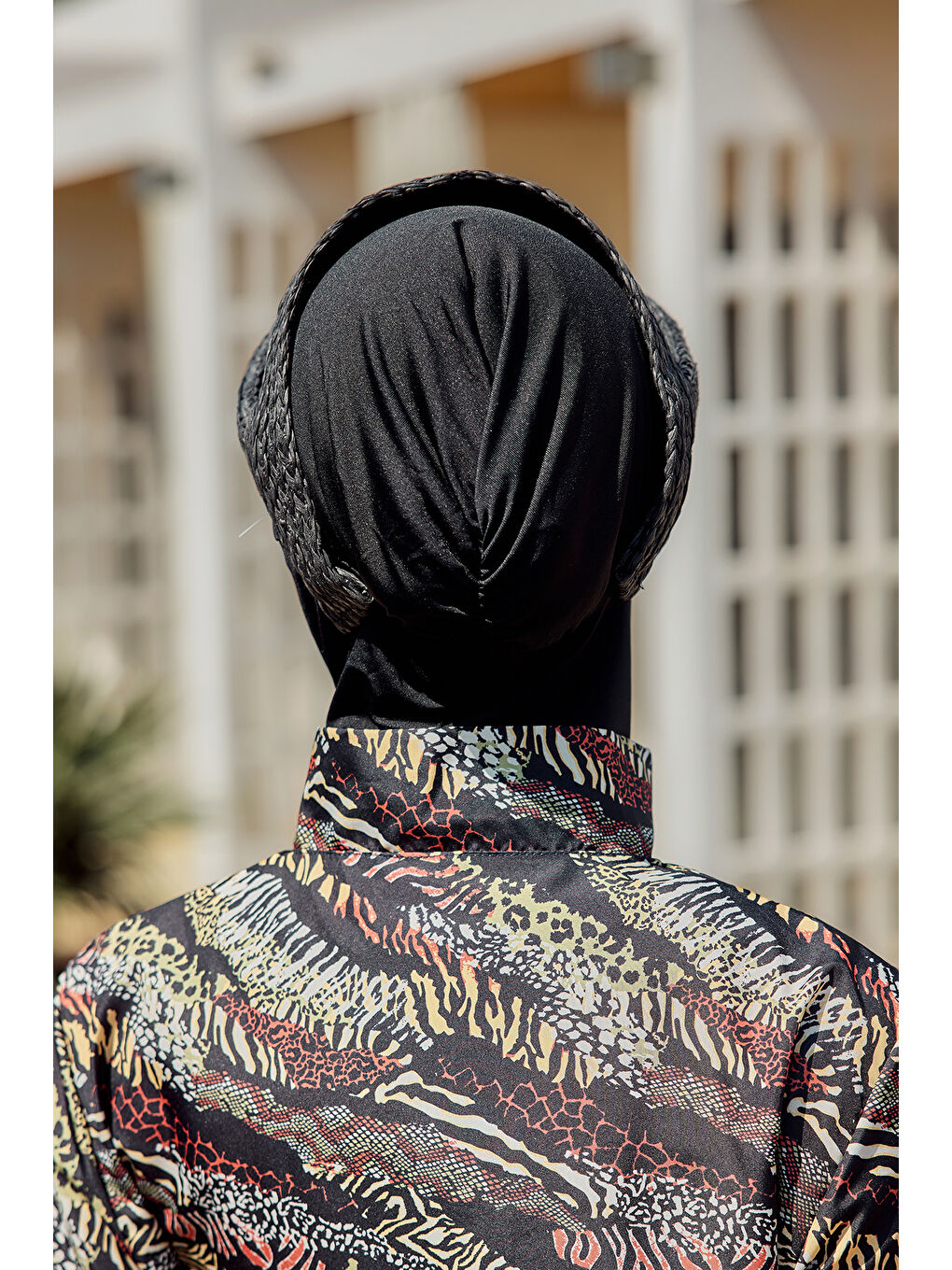 Önü Katlama Detaylı Vizör Hasır Şapka Güneş Koruyucu Siperlik RŞ-2113 Siyah01-2