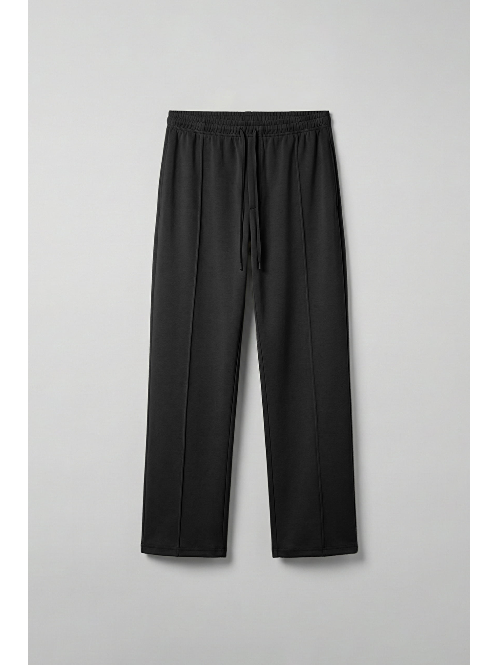 Erkek Relaxed Pileli Yumuşak Dokulu Beli Lastikli Eşofman Altı Siyah