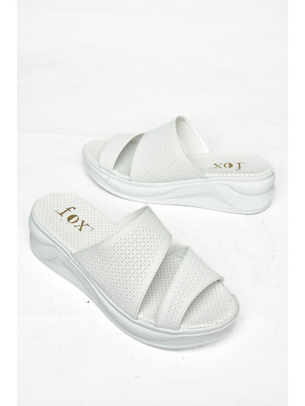 S7139303 Beyaz Kadın Terlik-2