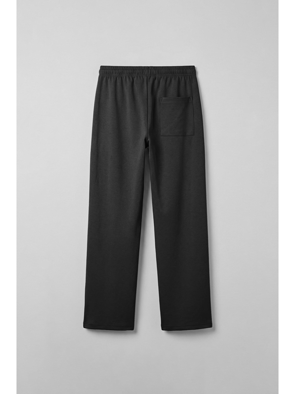 Erkek Relaxed Pileli Yumuşak Dokulu Beli Lastikli Eşofman Altı Siyah-1