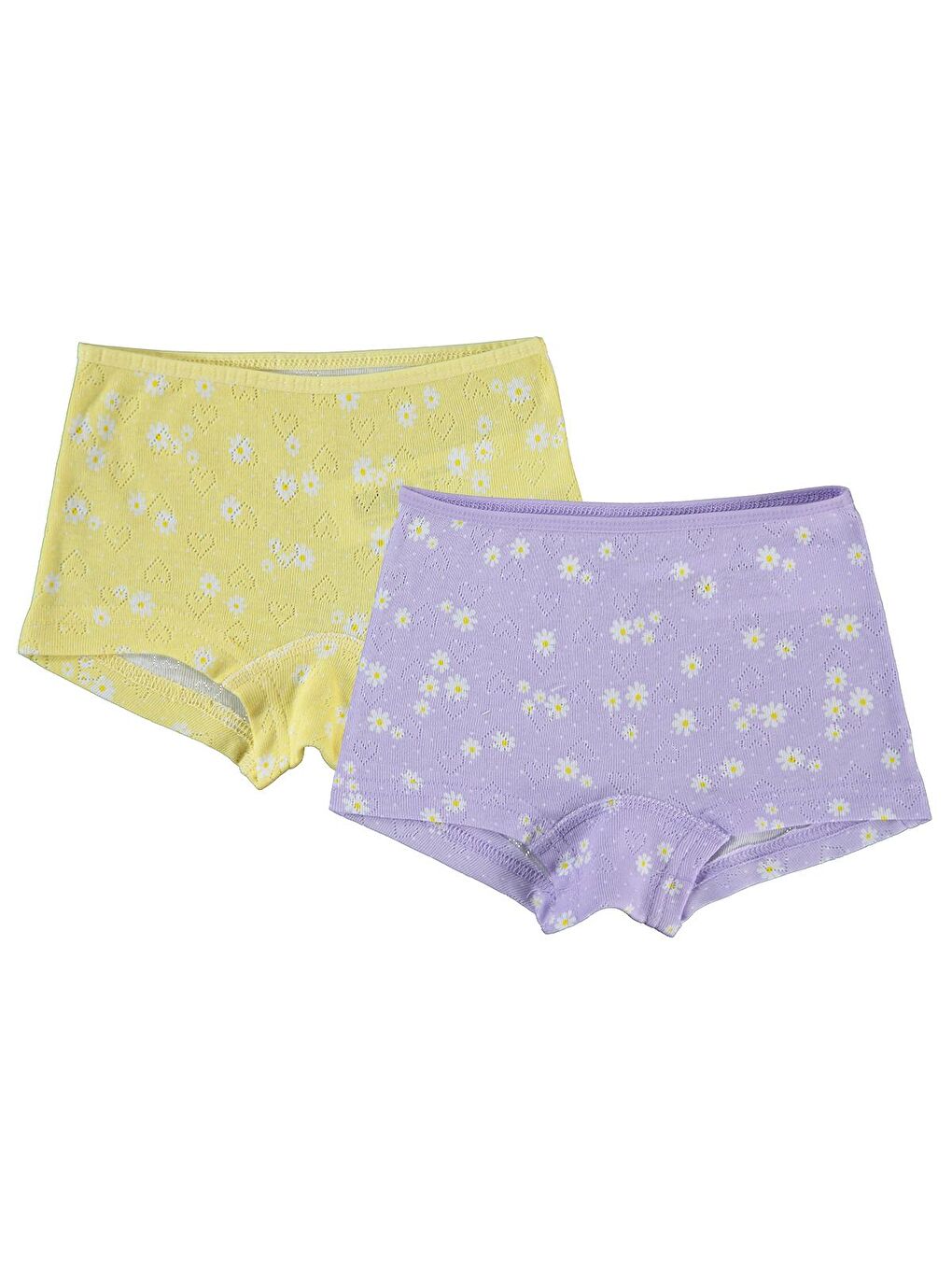 Civil Lila Kız Çocuk 2'li Boxer Set 2-10 Yaş Lila