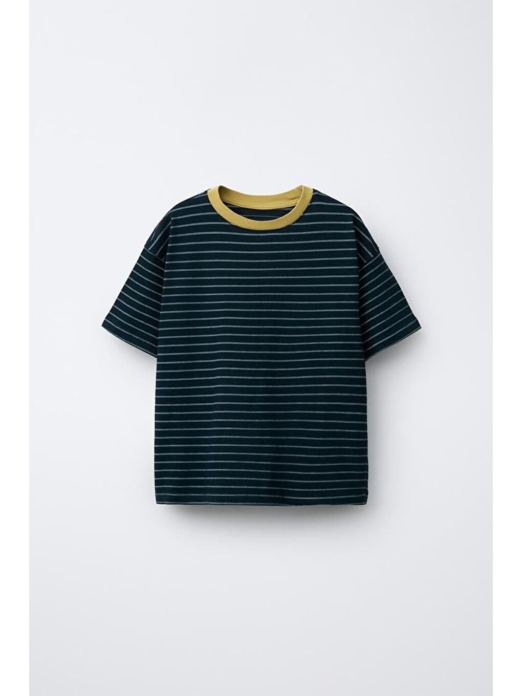 Karışık Erkek Çocuk Pamuklu Çizgili T-Shirt Denim Şort Takım-2