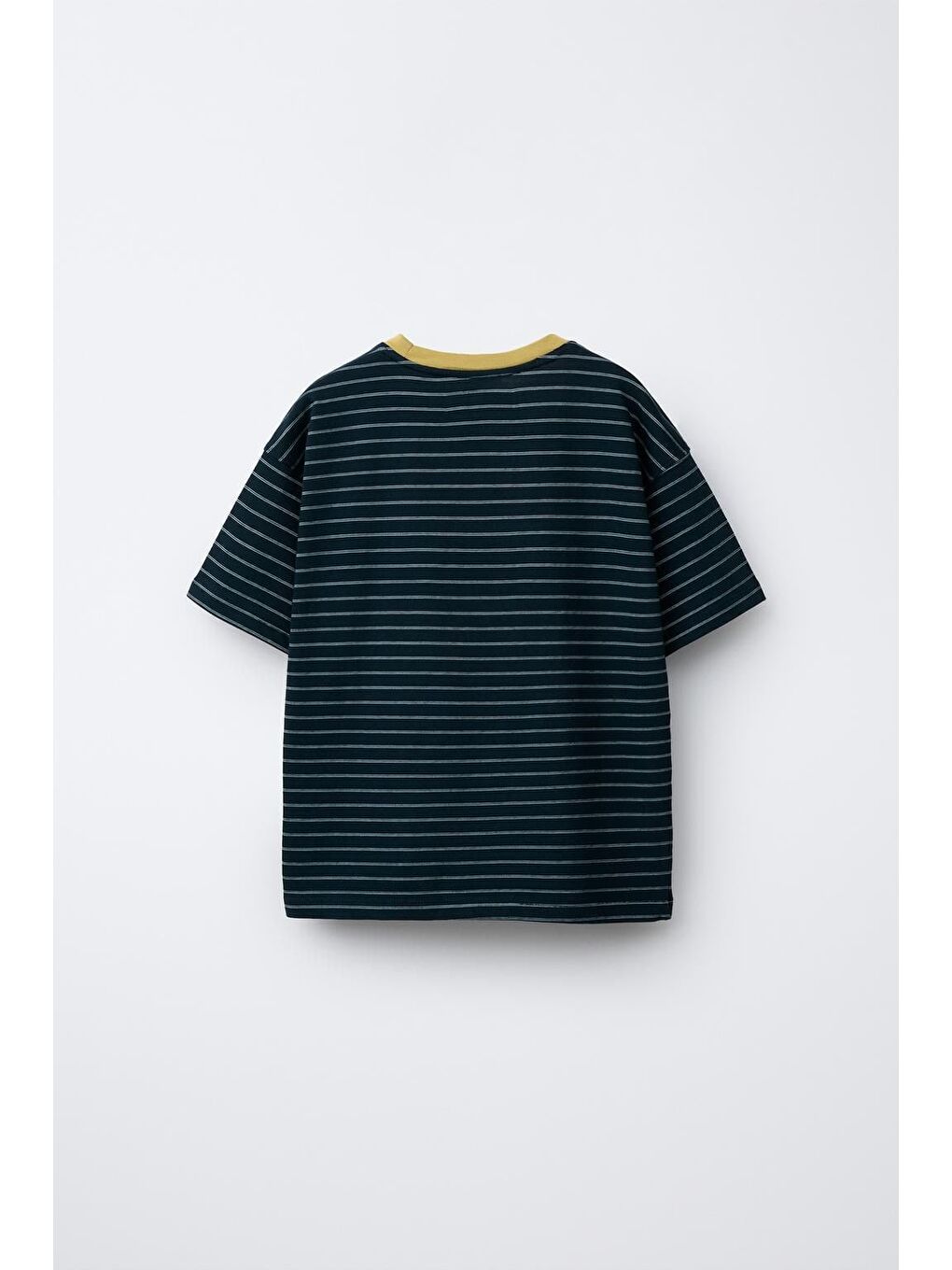 Karışık Erkek Çocuk Pamuklu Çizgili T-Shirt Denim Şort Takım-4