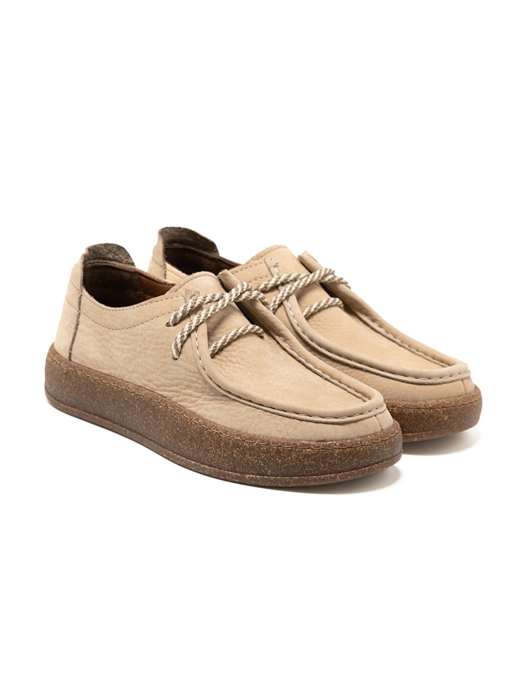 Kahverengi Kadın Oxford ( Klasik) MAR-25Y-235-401 Toprak Nubuk-2