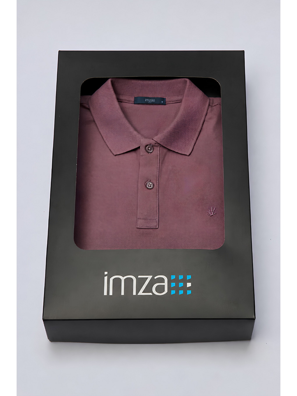 Pembe Polo Yaka Pike Kısa Kol Slim Fit Pamuklu Hediye Kutulu Tişört 1011260169-3