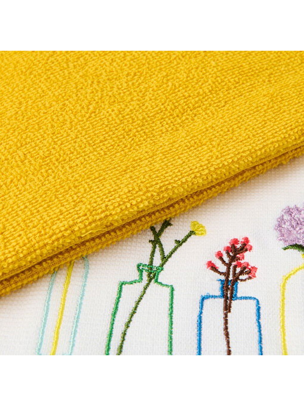 Karışık Soft Flo 2'li Mutfak Havlusu - Renkli - 40x60 cm-6