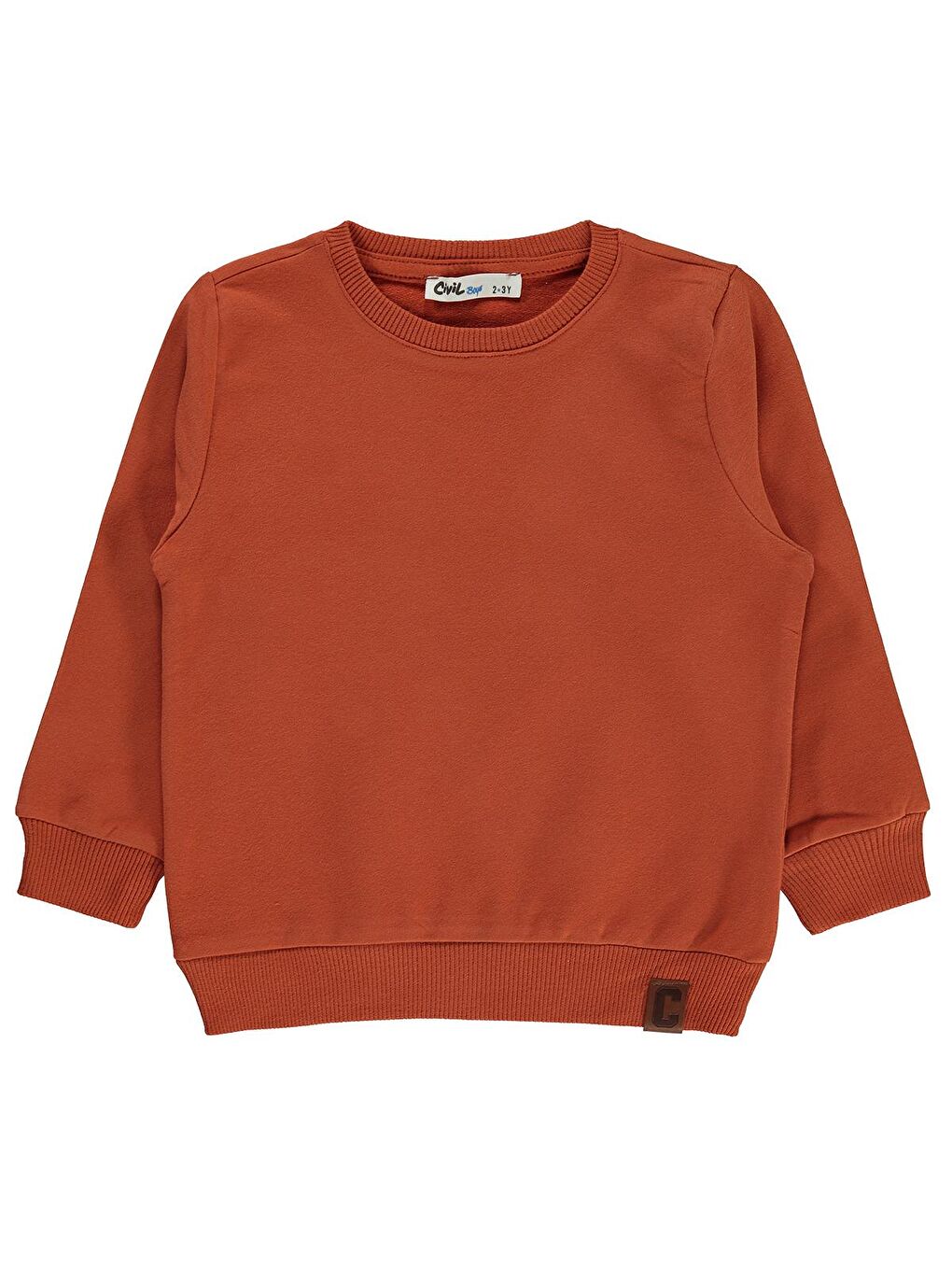 Turuncu Boys Erkek Çocuk Sweatshirt 2-5 Yaş Bakır