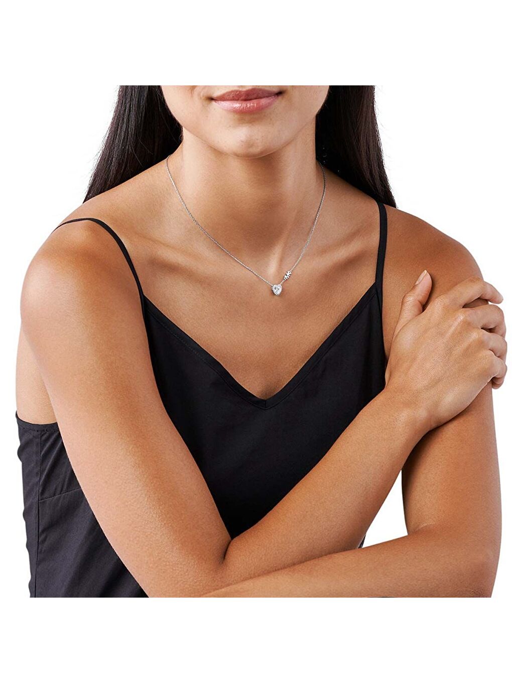 Gri MKC1520AN-040 Kalpli Kadın Kolye-2