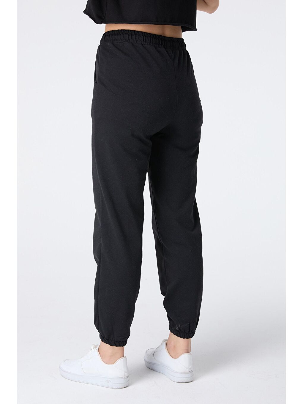 Orta Siyah Kadın Eşofman Altı - 23470-3