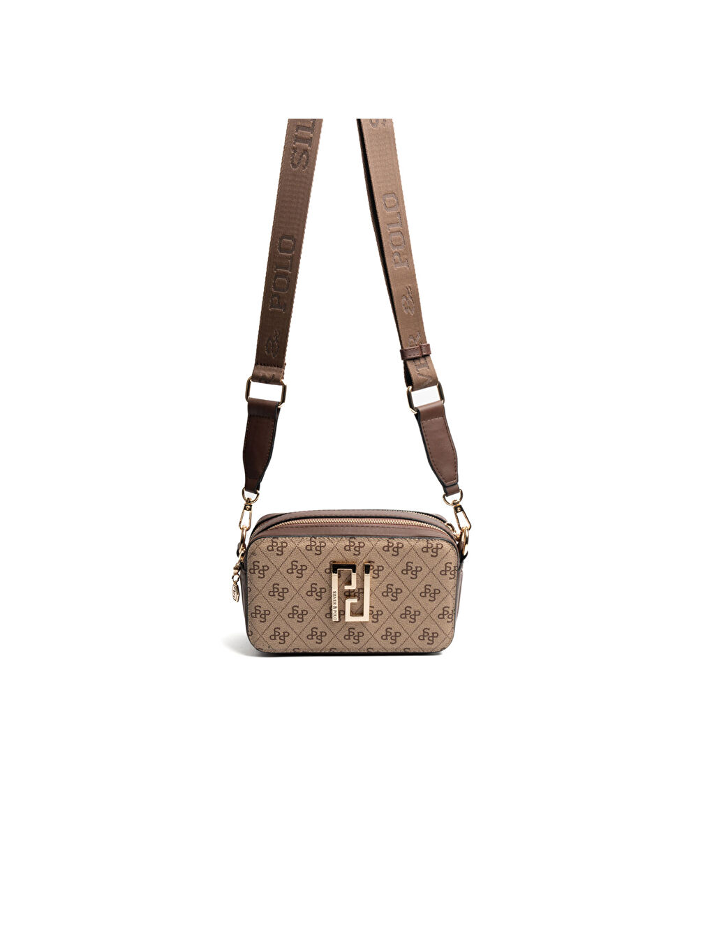 Bej Kadın Çapraz Çanta 1078-48372 SILVER POLO ÇAPRAZ BAYAN ÇANTASI M178 KOYU BEJ-MAT KAHVE