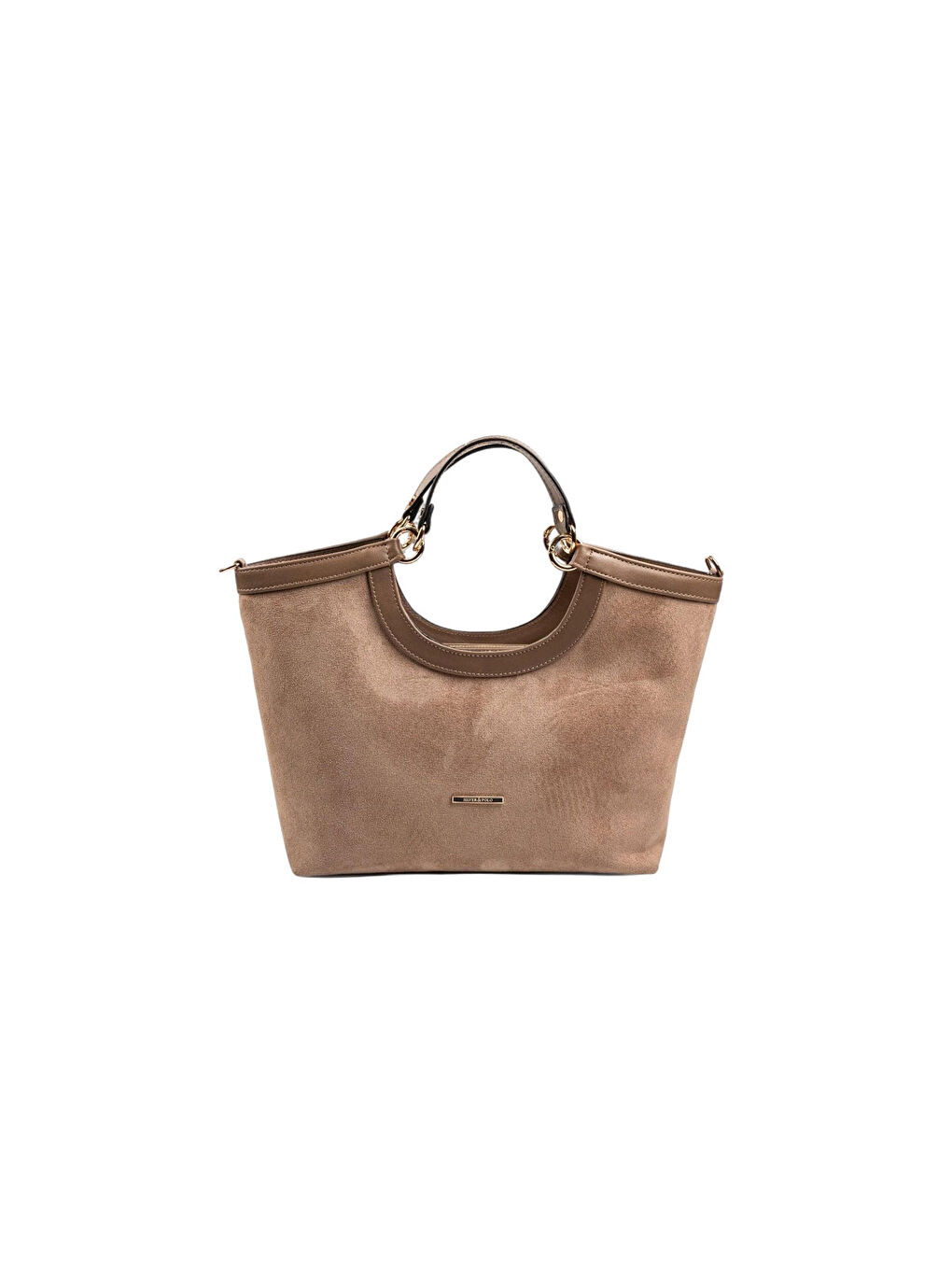 Bej Kadın SP1189-M12 SILVER POLO El Çantası Vizon