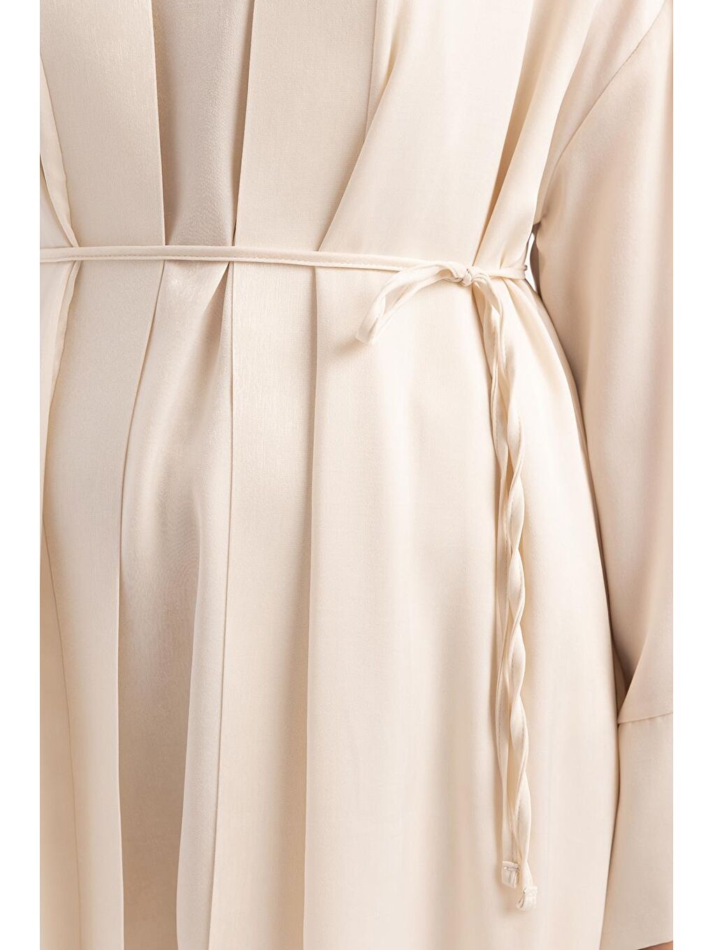 Beyaz Kemik-Bel Kuşaklı Abayalı Takım-5