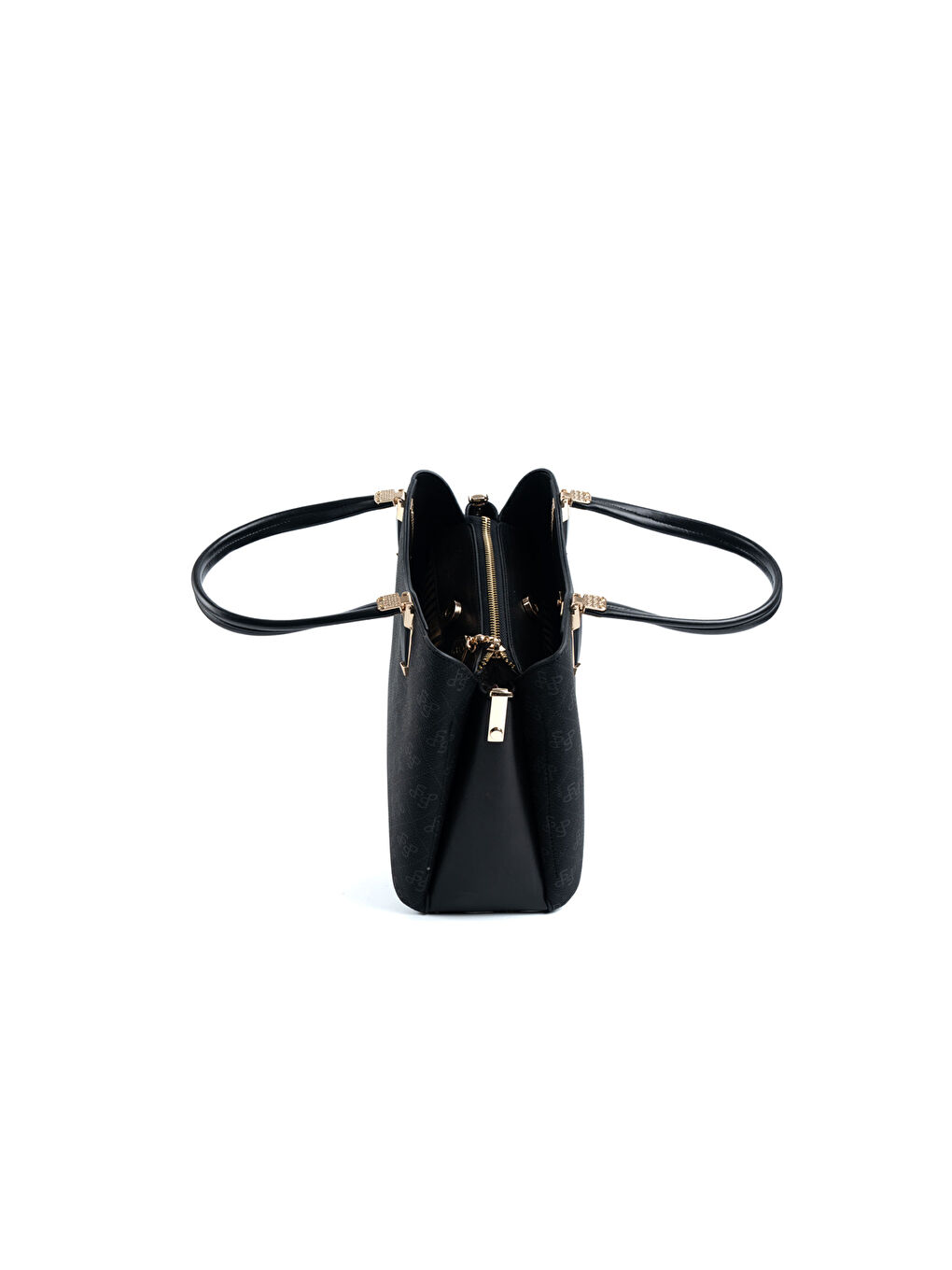 Siyah Kadın Omuz Çantası 1205-48157 SILVER POLO BAYAN ÇANTASI M178 SİYAH-MAT SİYAH-2