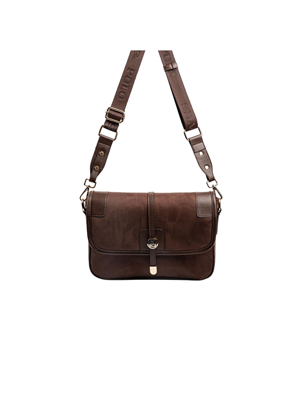 Kahverengi Kadın SP1182-M12 SILVER POLO Çapraz Çanta Kahve