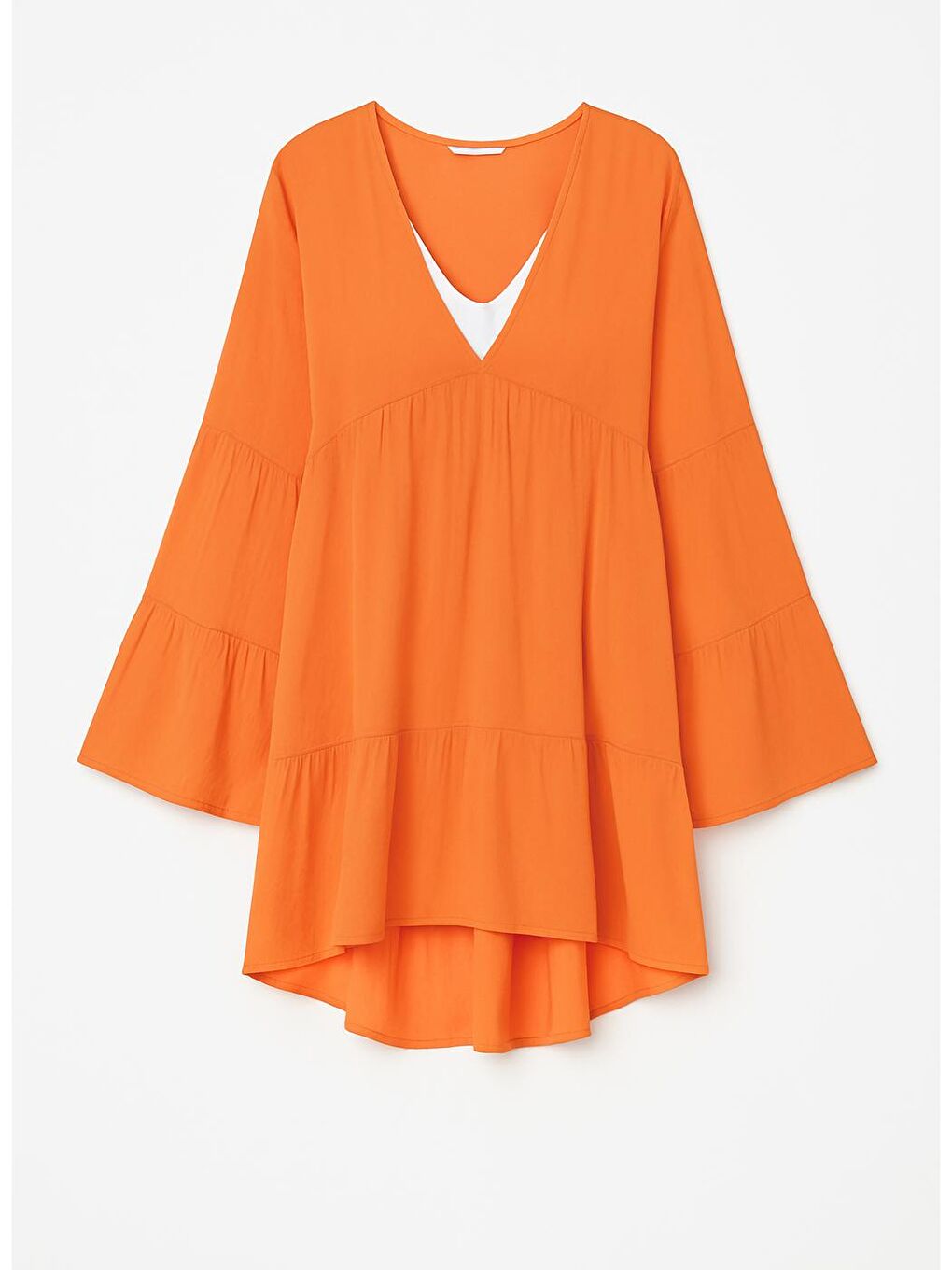 Turuncu Pareo Plaj Elbisesi 22329 Oranj