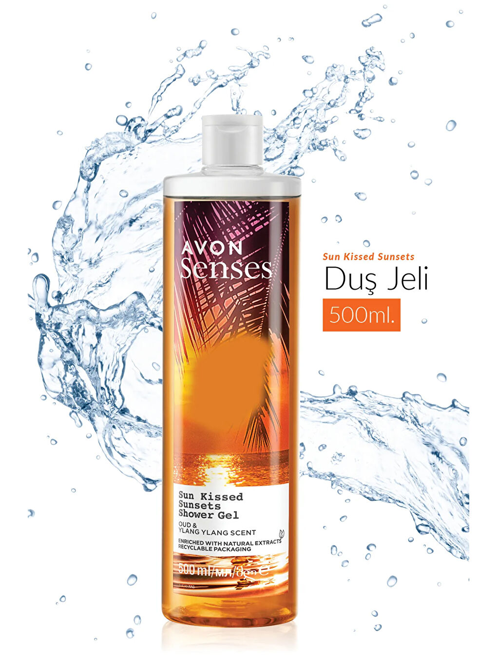 AVON Renksiz Senses Sun Kissed Sunsets Duş Jeli 500 Ml. İkili Set - 2