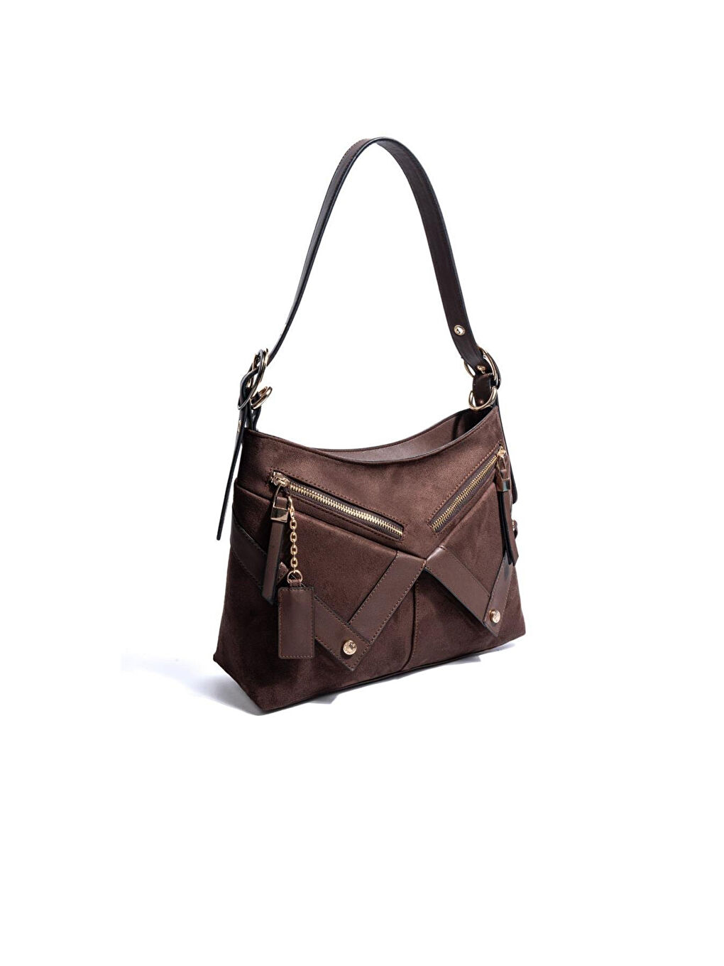 Kahverengi Kadın SP1268-M12 SILVER POLO Omuz Çantası Kahve-1