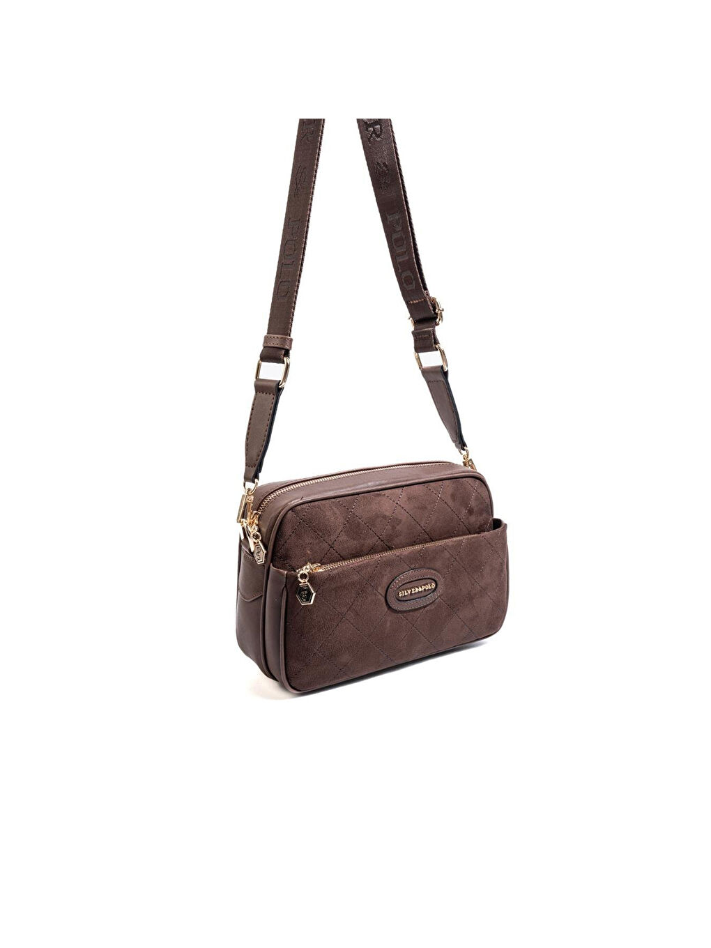 Kahverengi Kadın SP1267-M12 SILVER POLO Çapraz Çanta Kahve-1