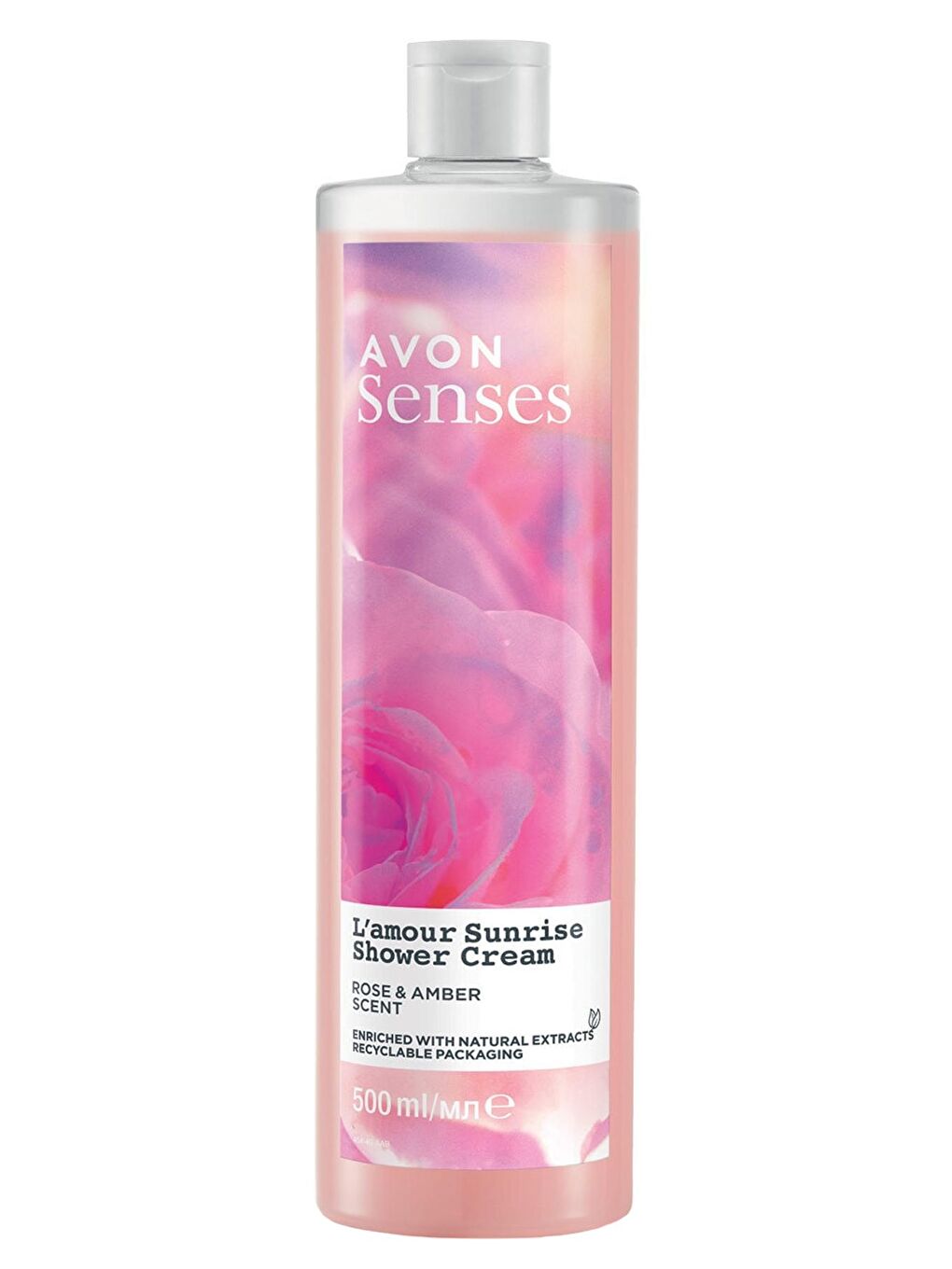 AVON Senses L'amour Sunrise Gül ve Amber Kokulu Krem Duş Jeli 500 Ml.