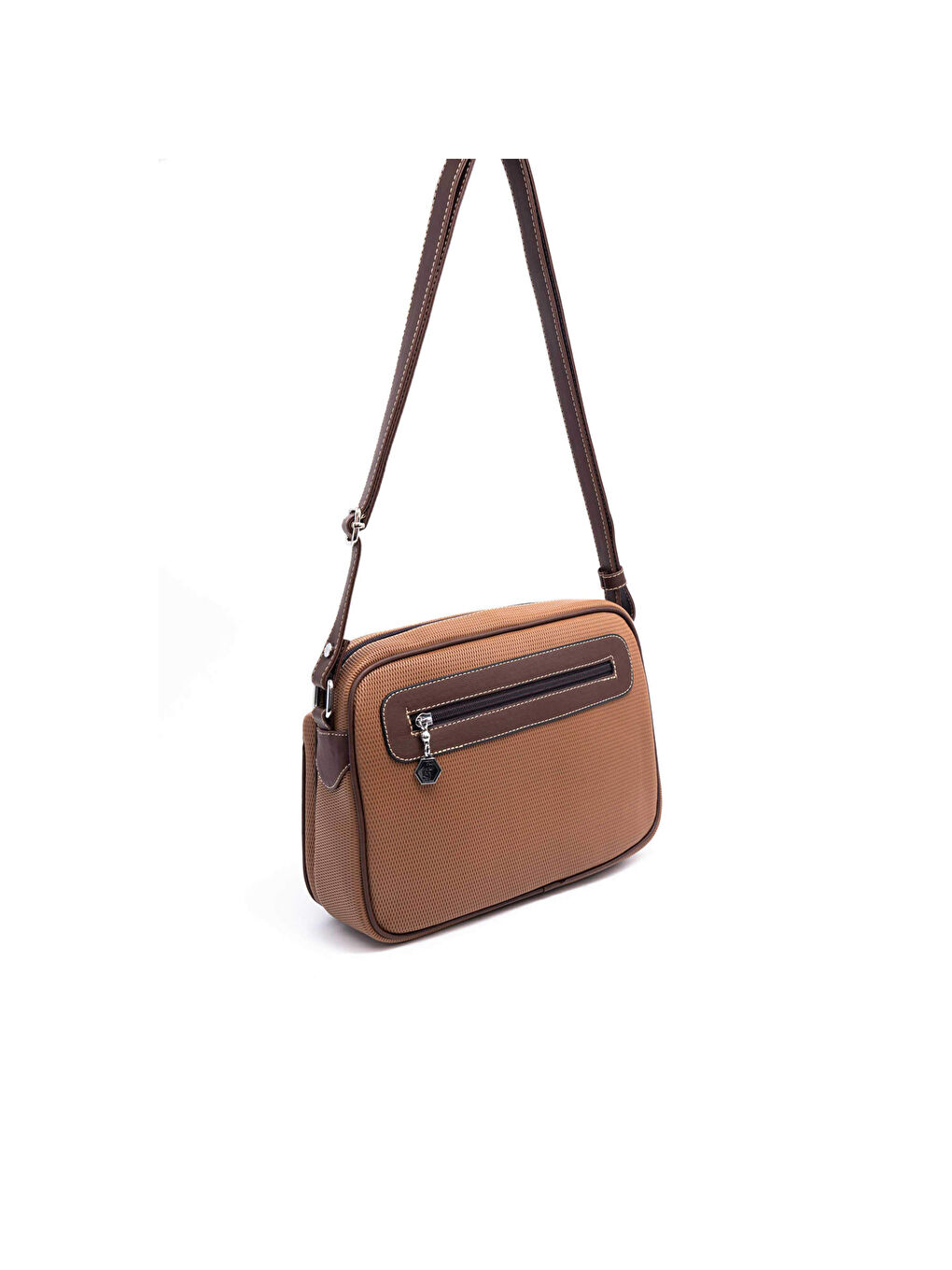 Kahverengi Kadın Çapraz Çanta 753-45986 SILVER POLO ÇAPRAZ BAYAN ÇANTASI M86 KARAMEL-MAT KAHVE-3