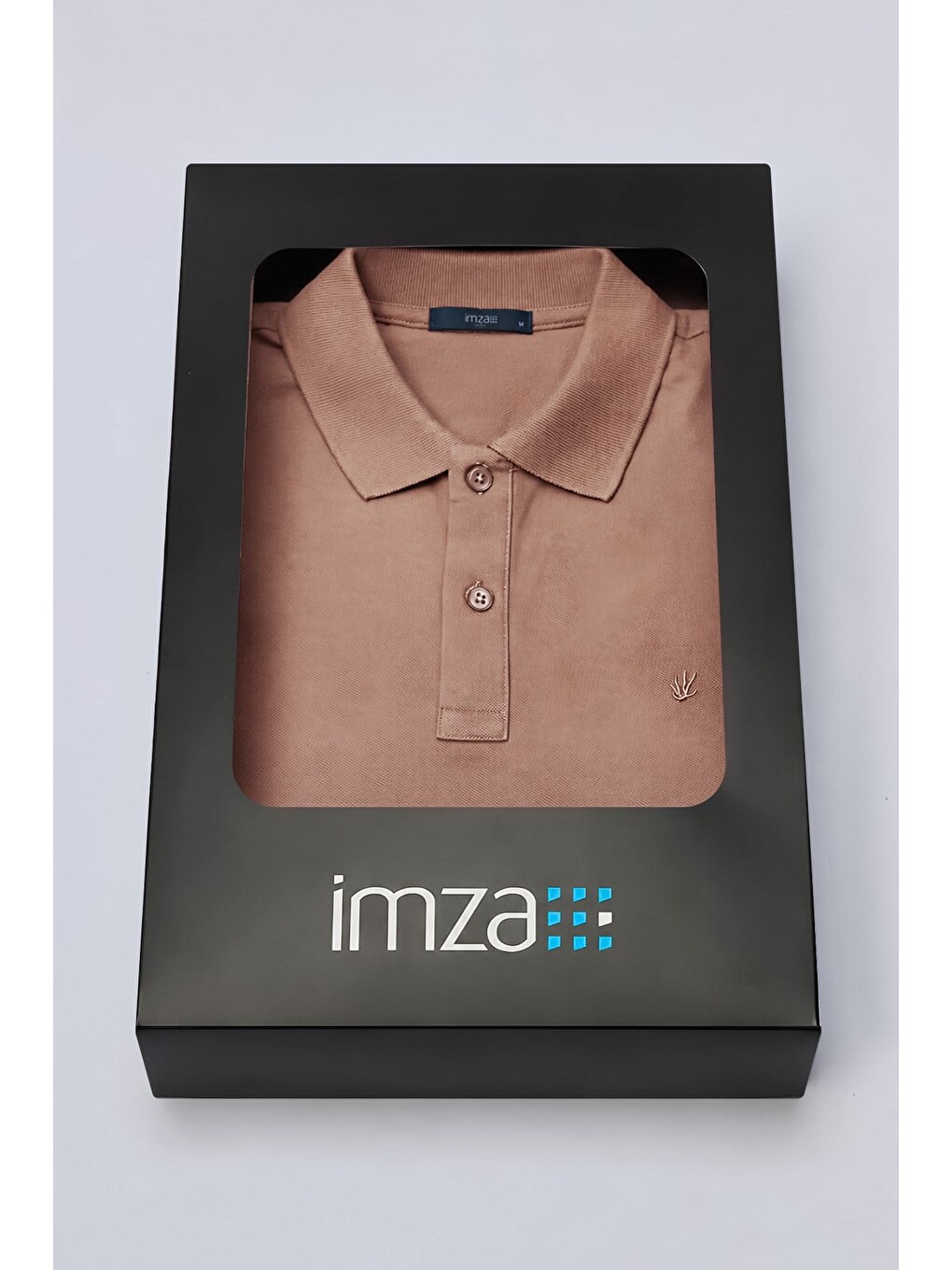 Bej Vizon Polo Yaka Pike Kısa Kol Slim Fit Pamuklu Hediye Kutulu Tişört 1011260169-3