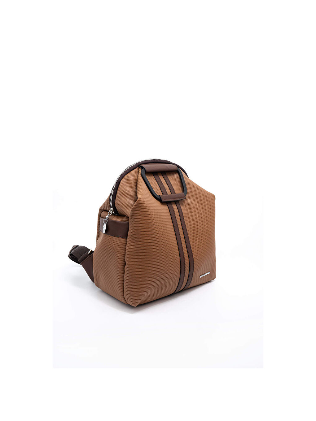 Kahverengi Kadın 771-45848 SILVER POLO SIRT ÇANTASI M86 KARAMEL-MAT KAHVE-1