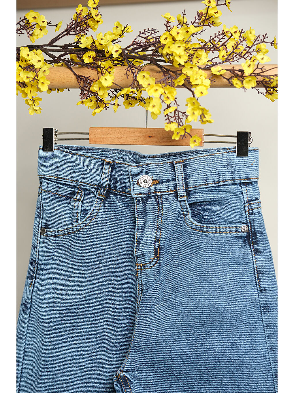 Mavi Kız Çocuk İspanyol Paça Jean Pantolon PNT 0214-2