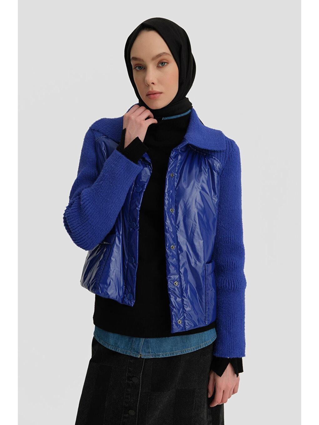 Mavi Triko Garnili Mont 24K5711 Kobalt