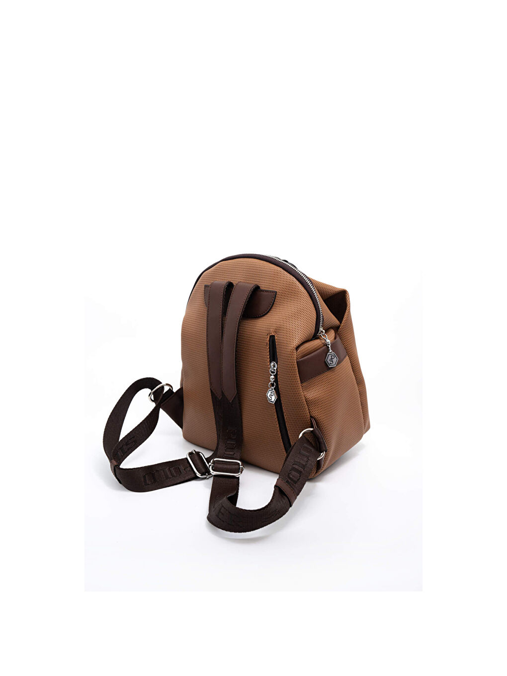 Kahverengi Kadın 771-45848 SILVER POLO SIRT ÇANTASI M86 KARAMEL-MAT KAHVE-3