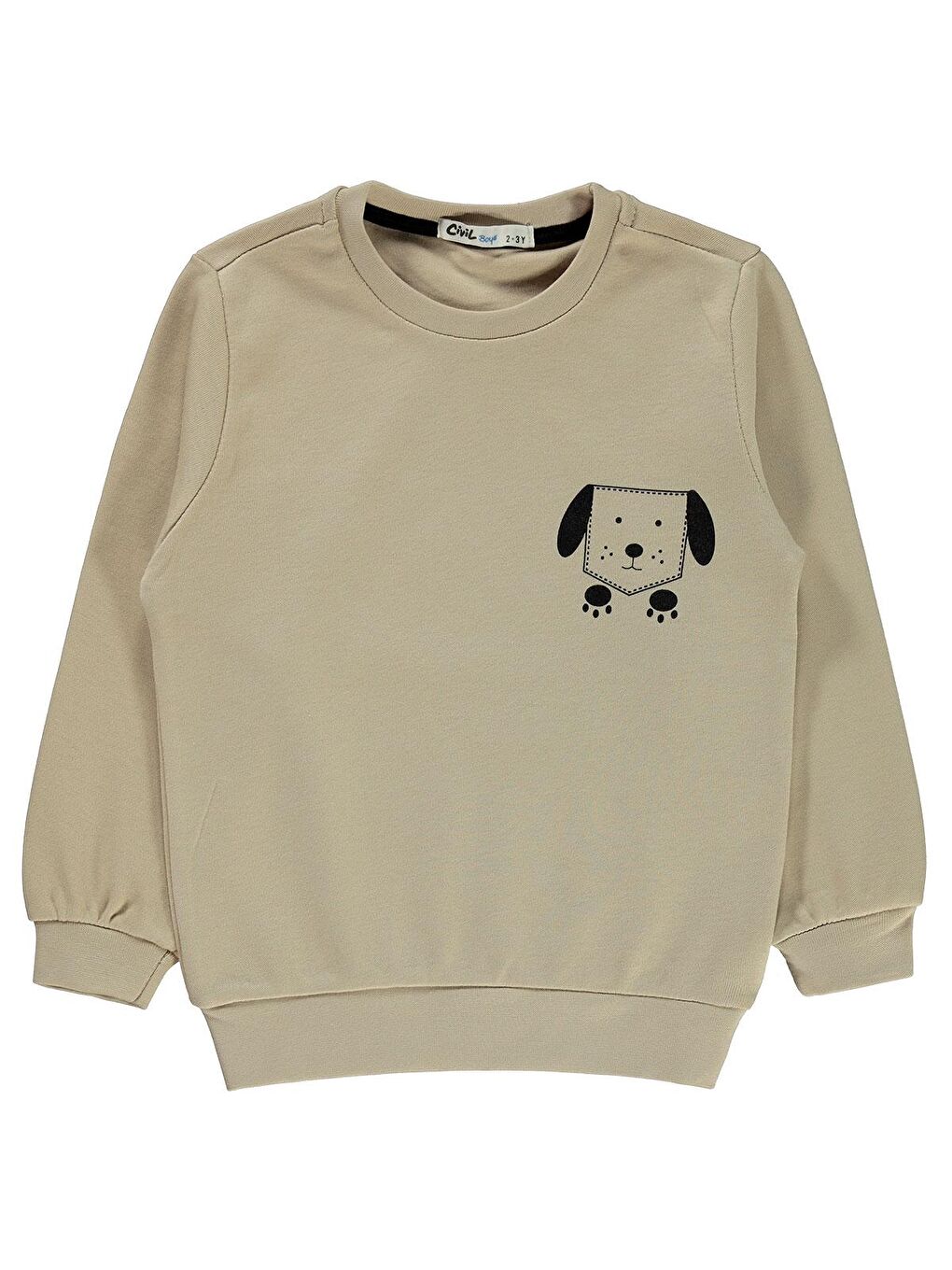 Civil Boys Erkek Çocuk Sweatshirt 2-5 Yaş Bej