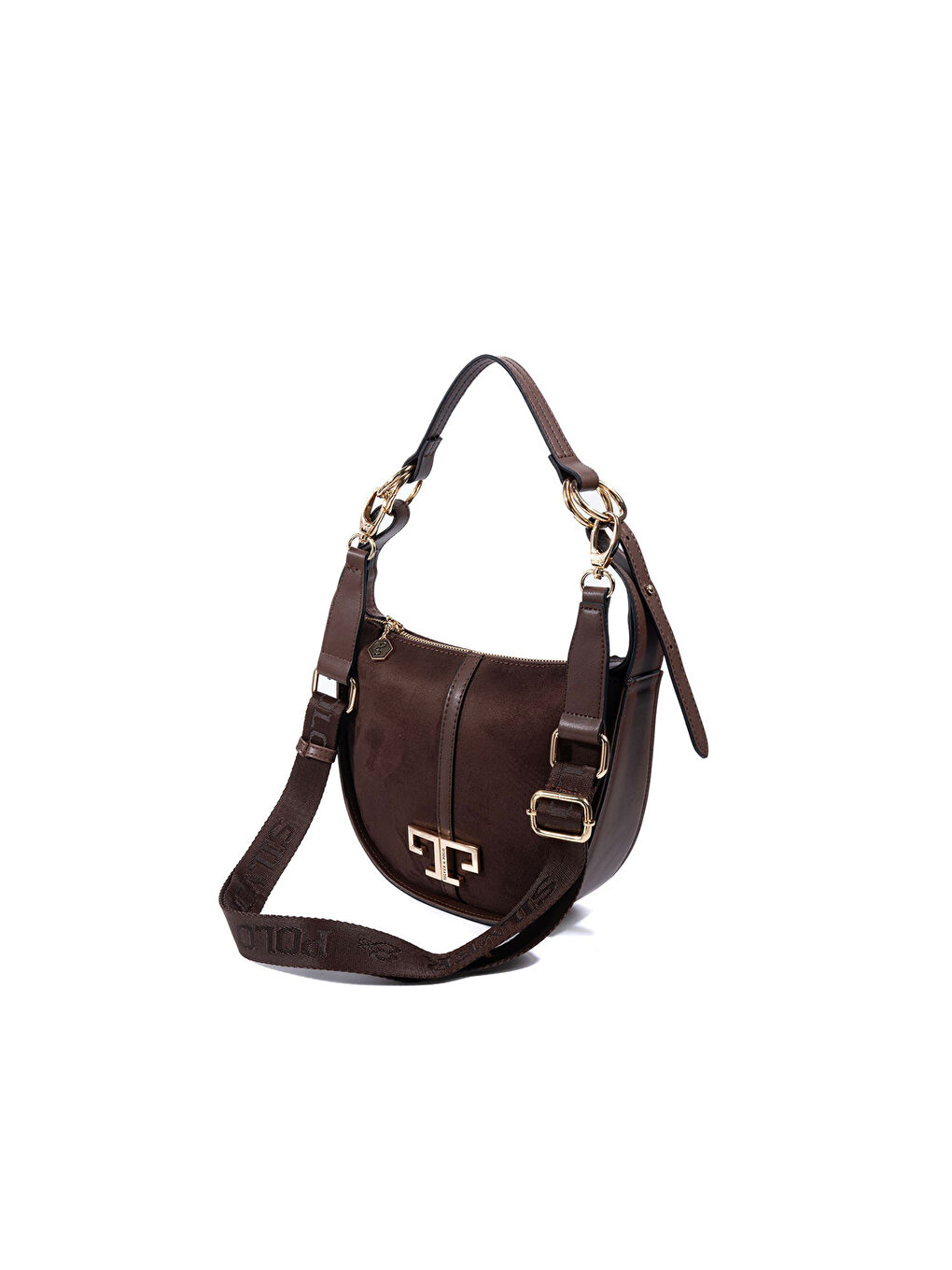 Kahverengi Kadın SP1270-M12 SILVER POLO Omuz Çantası Kahve-4