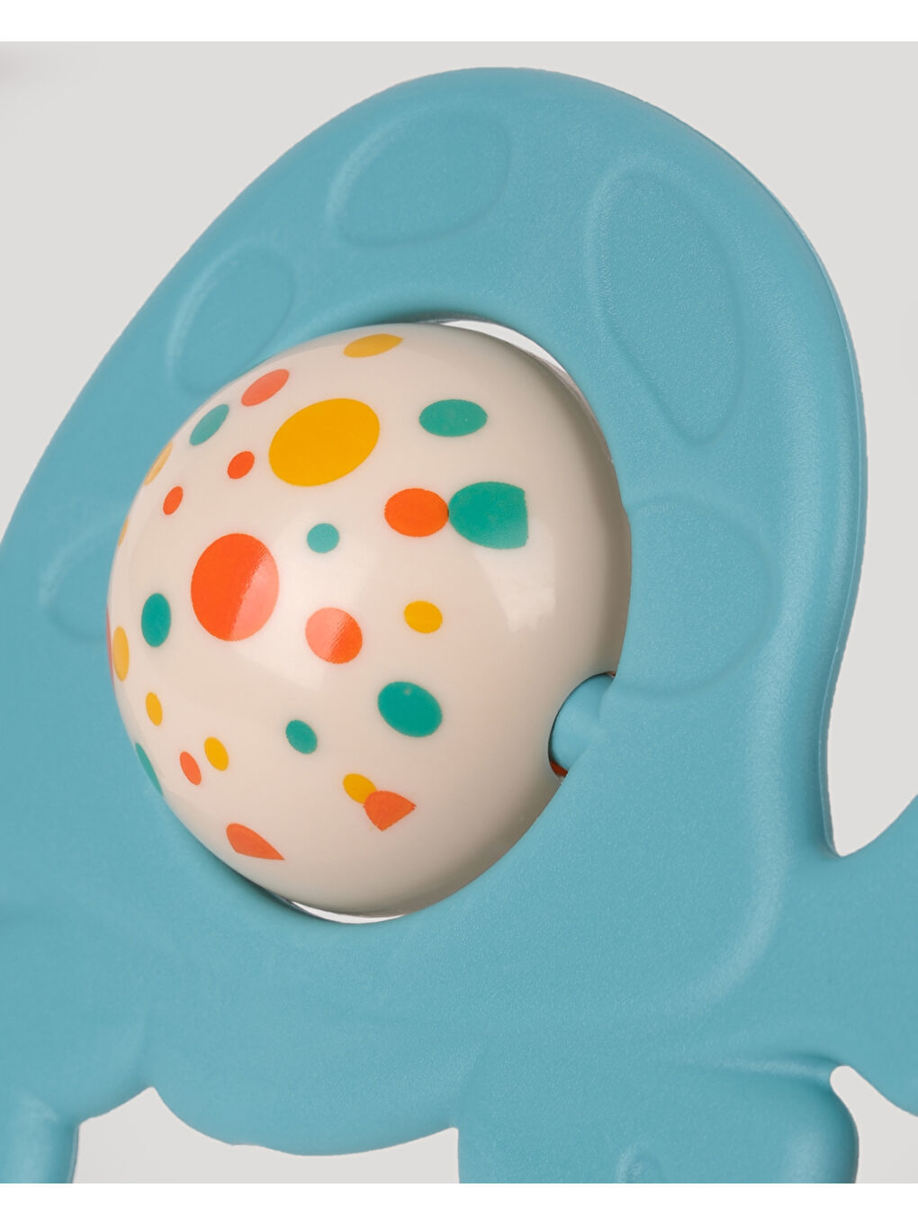 Sevimli Kaplumbağa Diş Kaşıycı Çıngırak-Turkuaz-1