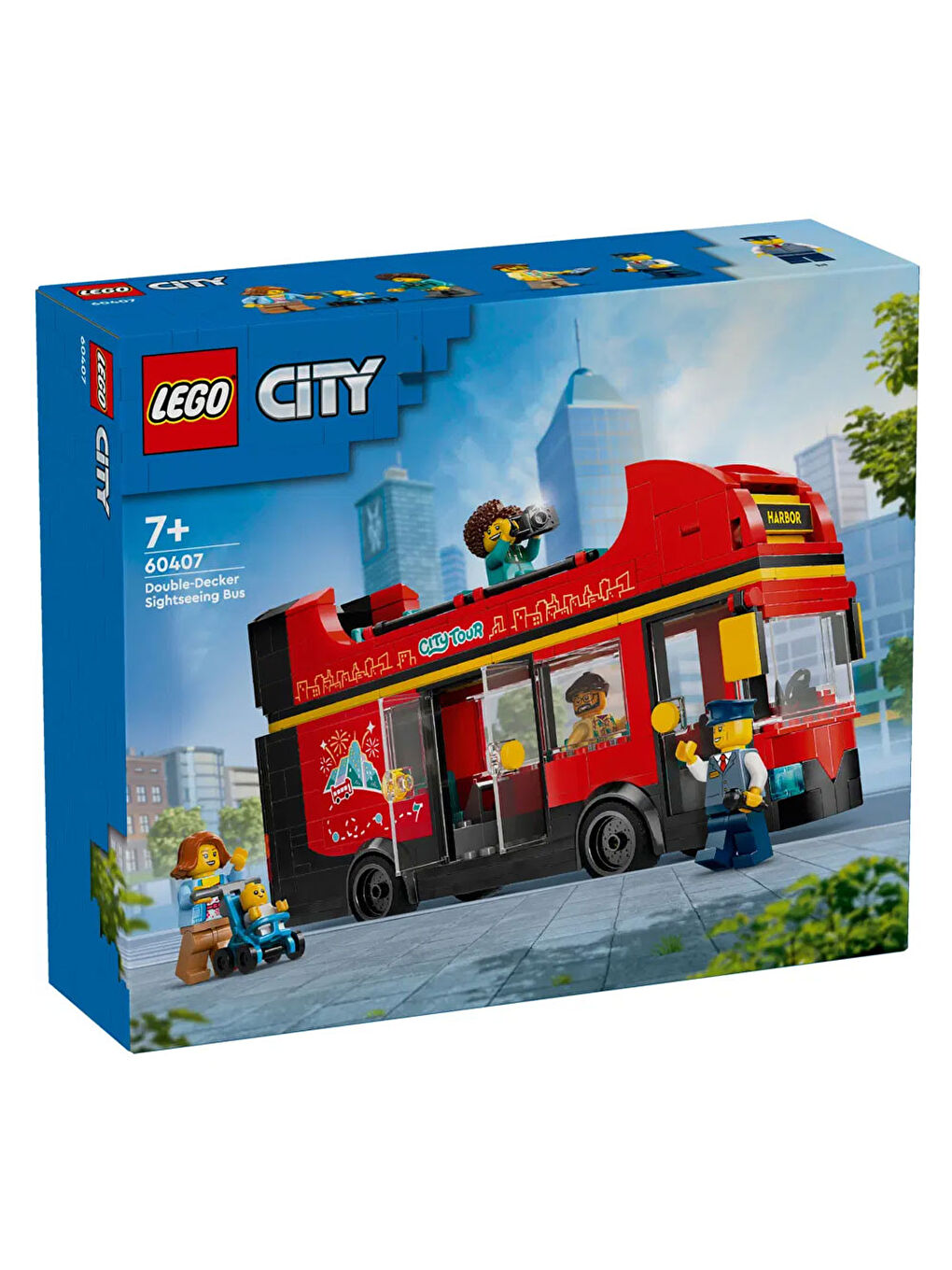 Lego Renksiz City Kırmızı İki Katlı Gezi Otobüsü Oyuncağı 60407 - 2