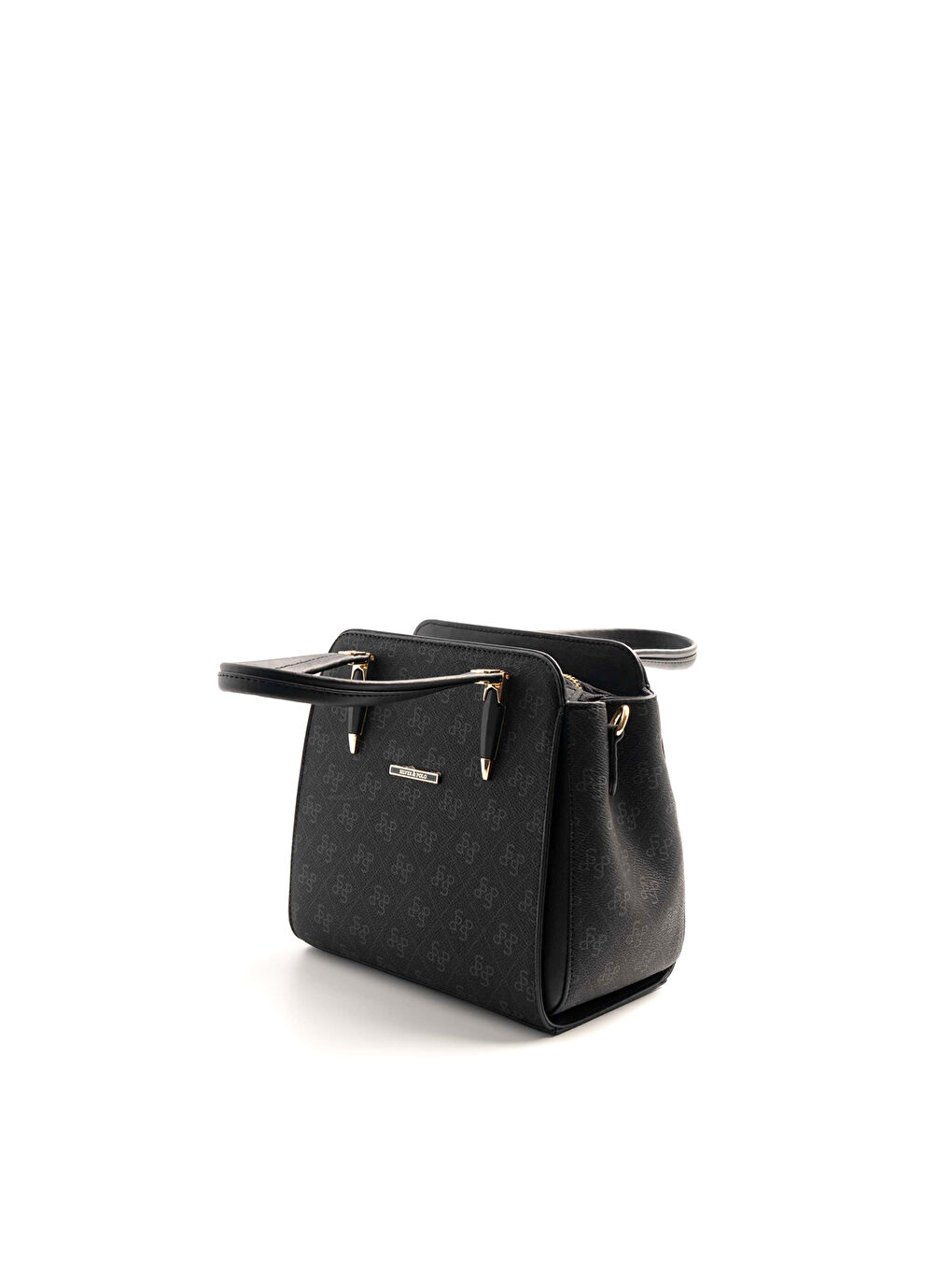 Siyah Kadın Omuz Çantası 1136-46546 SILVER POLO BAYAN ÇANTASI M178 SİYAH-MAT SİYAH-4