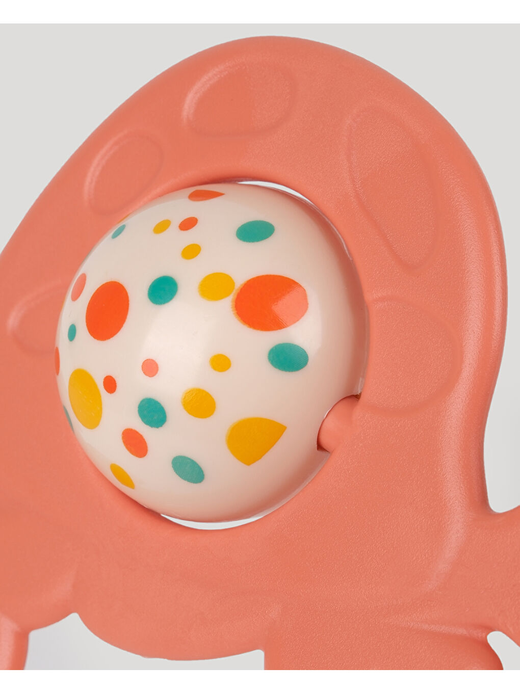 Sevimli Kaplumbağa Diş Kaşıycı Çıngırak-Somon-1