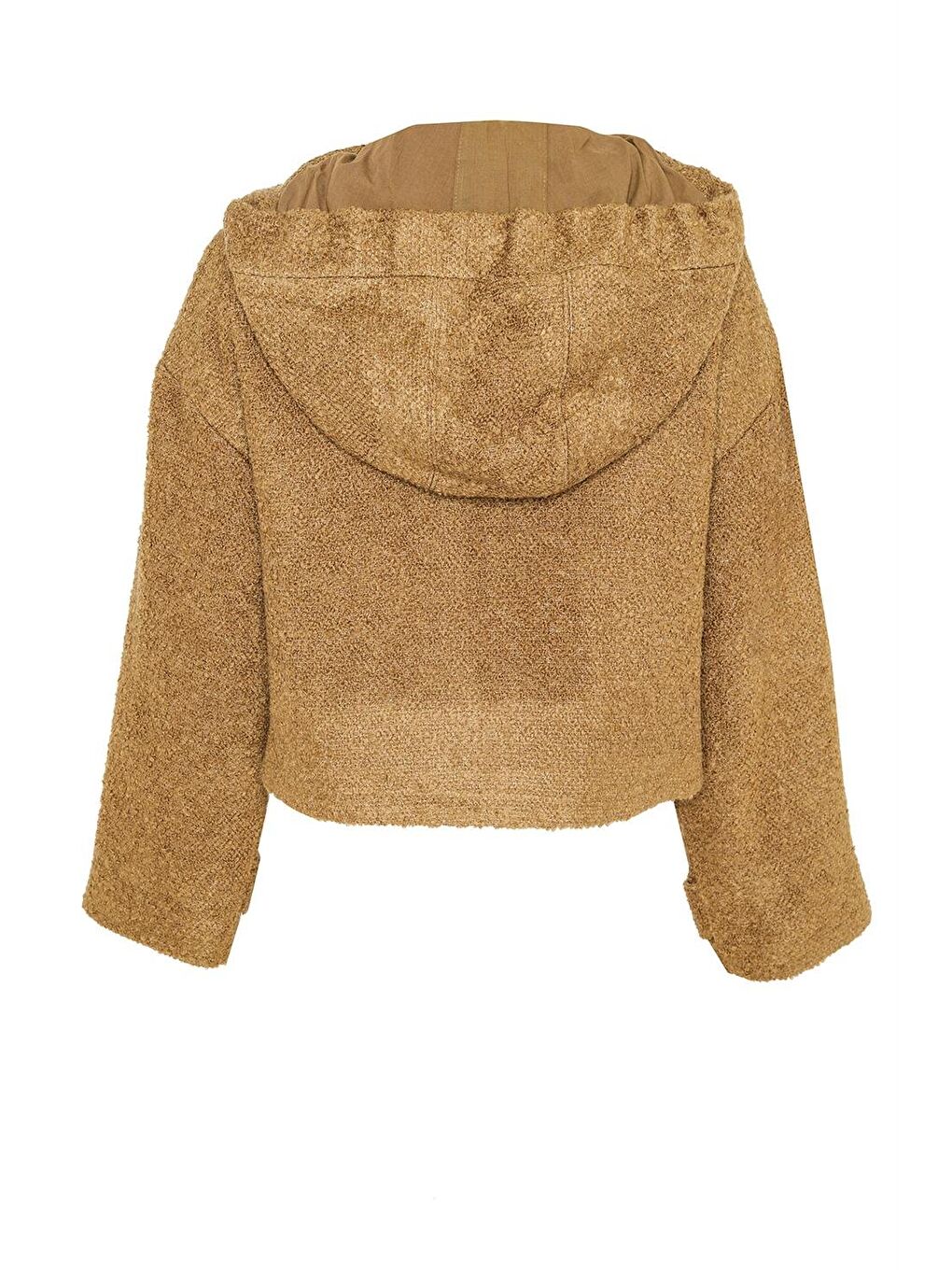 Kahverengi Tüvit Kumaşlı Mont 24K5702 Camel-5