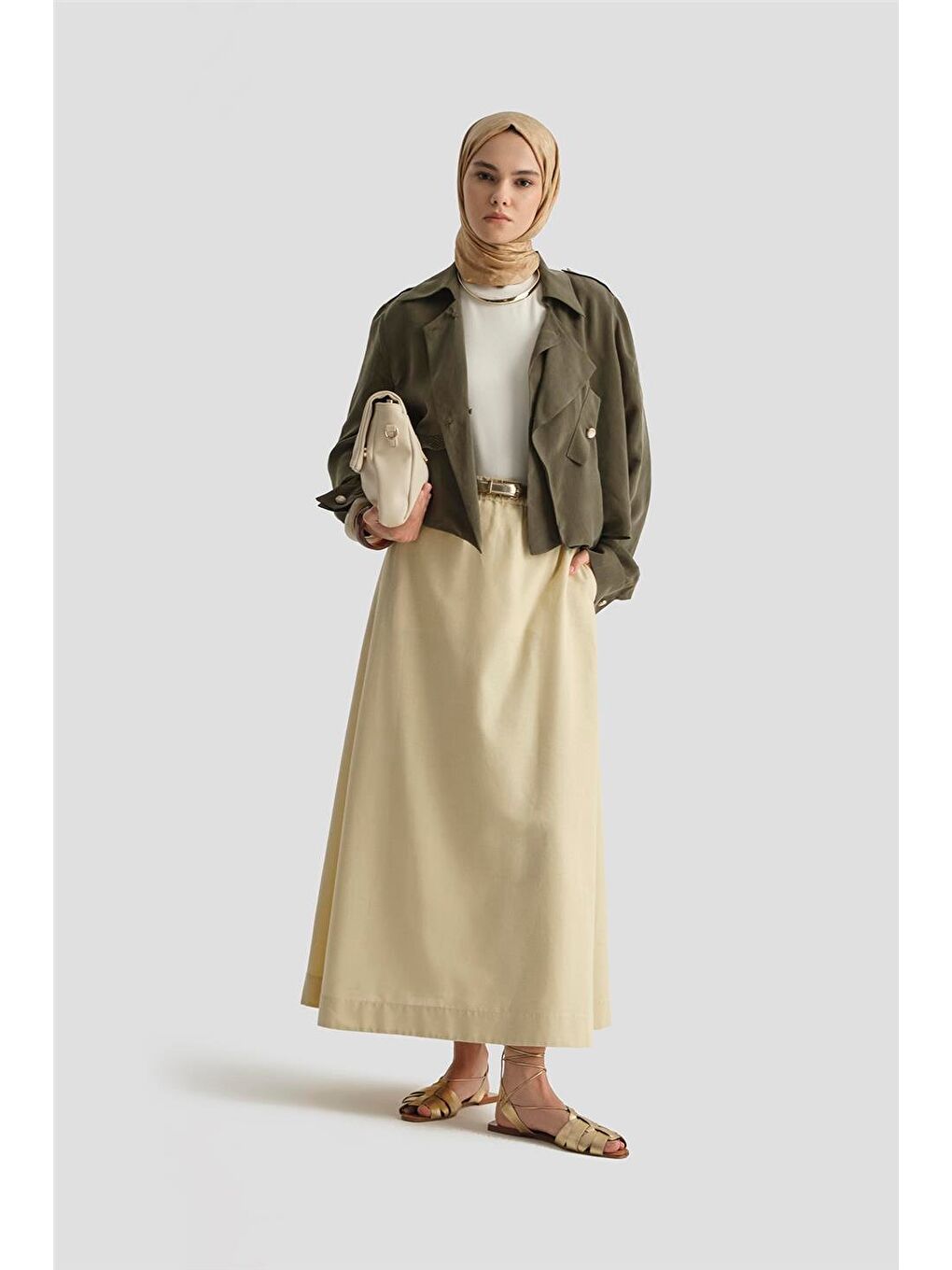 Asimetrik Ceket 25Y5914 Haki