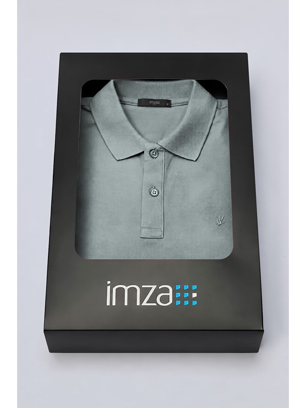 Haki Polo Yaka Pike Kısa Kol Slim Fit Pamuklu Hediye Kutulu Tişört 1011260169-3