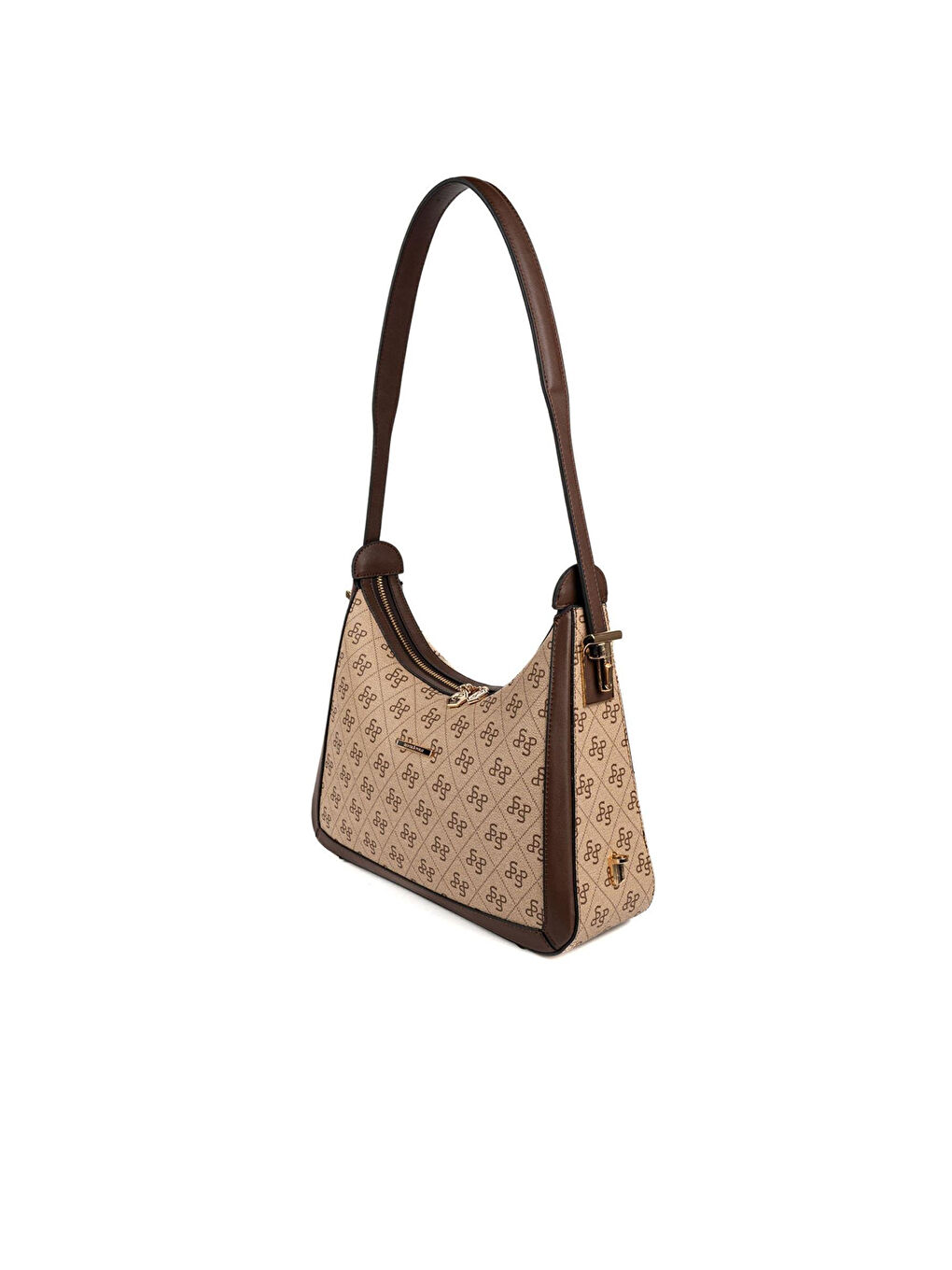 Kadın SP1187-M178 SILVER POLO Omuz Çantası Koyu Bej-Kahve-4